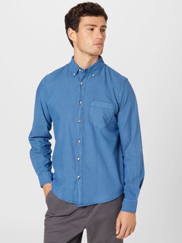 Cotton On Regular fit Button Up Shirt 'MAYFAIR' in Blue: front