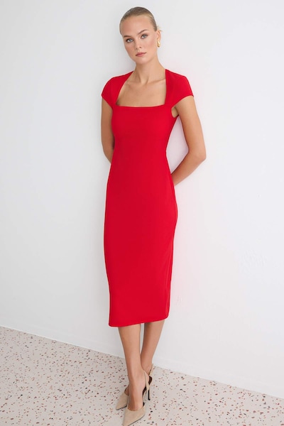 Trendyol Robe en 34 en rouge, Vue avec produit