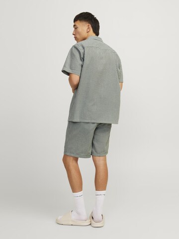 JACK & JONES Comfort Fit Риза 'Easter Palma' в зелено