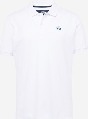 La Martina Poloshirt in Weiß: predná strana