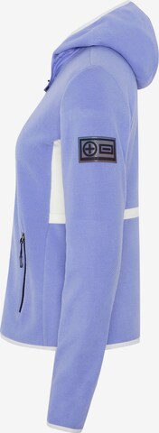 CHIEMSEE Athletic Fleece Jacket in Purple