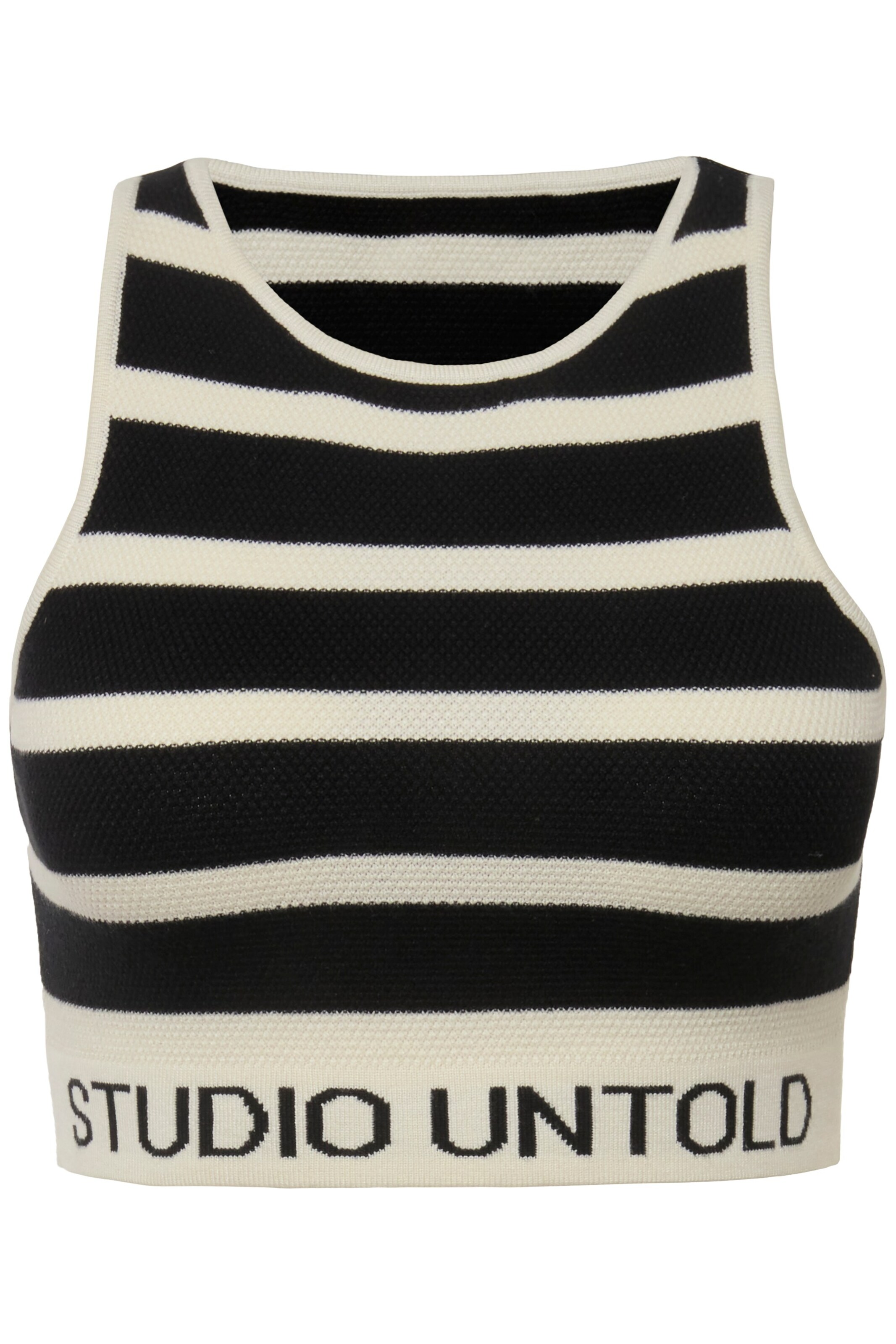 Studio Untold Top in Zwart: voorkant