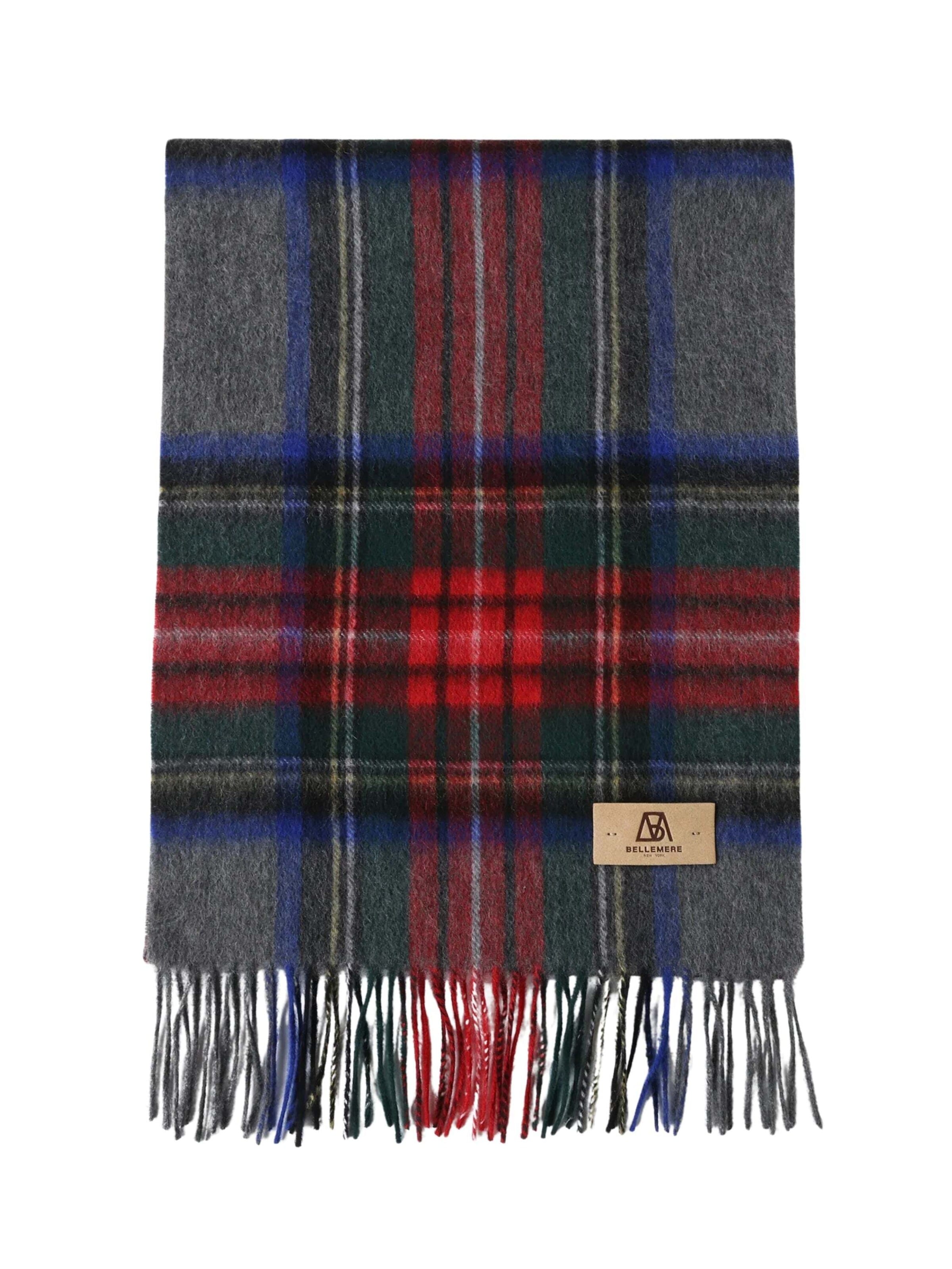 BELLEMERE NEW YORK Scarf 'Karoschal aus Kaschmir' in Red: front