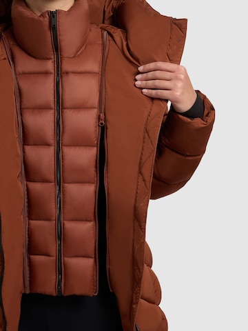 khujo Wintermantel 'Dier' in Bruin