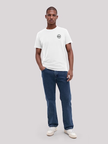 T-Shirt 'Best Dad Ever' F4NT4STIC en blanc