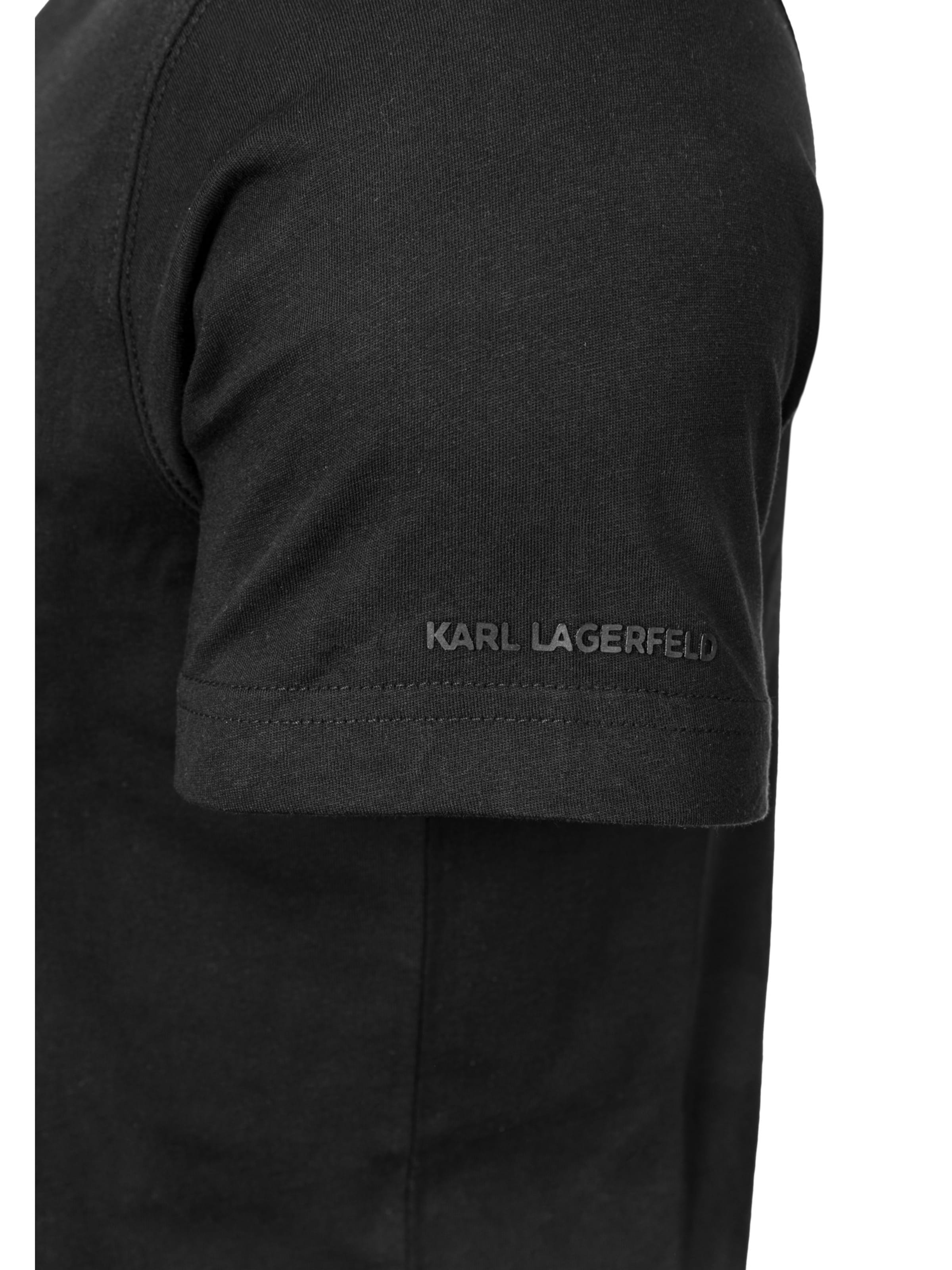 juoda Karl Lagerfeld Marškinėliai