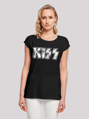 T-shirt 'Kiss' F4NT4STIC en noir : devant