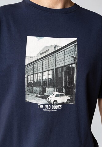 T-Shirt 'Old Docks' Clean Cut Copenhagen en bleu