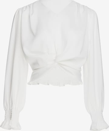 Chemisier usha BLACK LABEL en blanc : devant