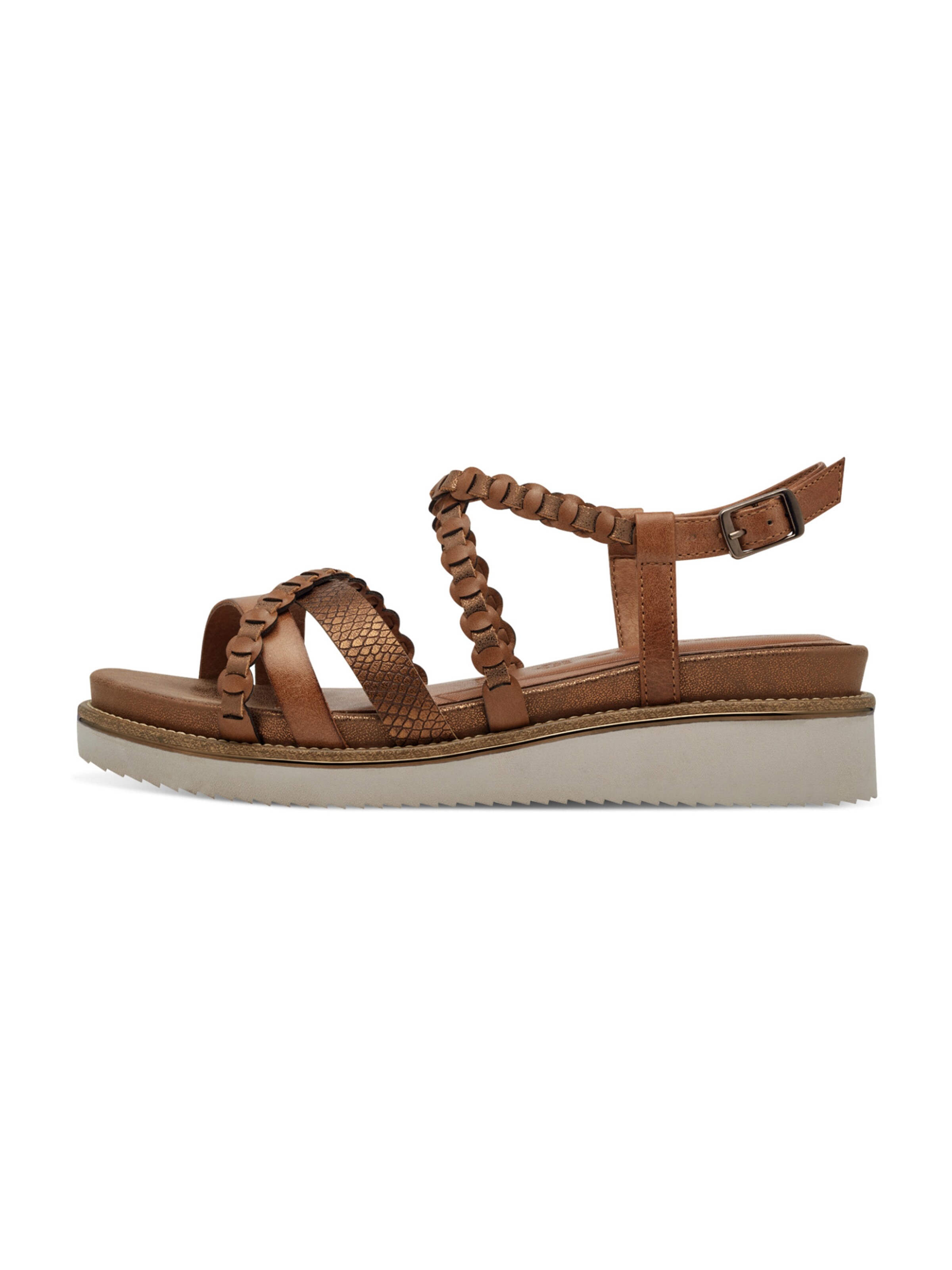 Tamaris Sandały z rzemykami w kolorze brązowy