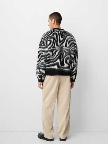 Bershka Knit cardigan in Black
