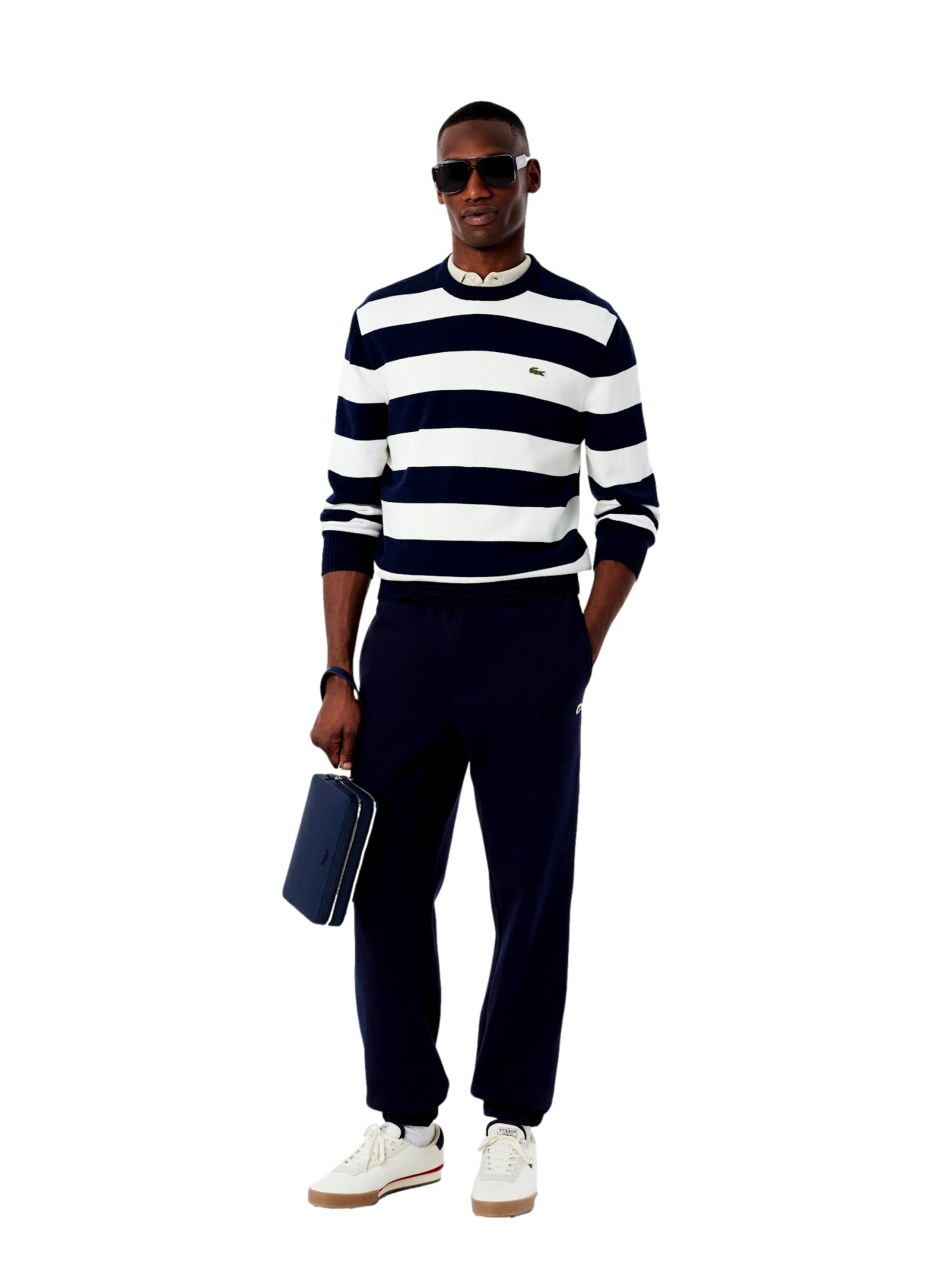 Regular Pantalon de sport LACOSTE en bleu