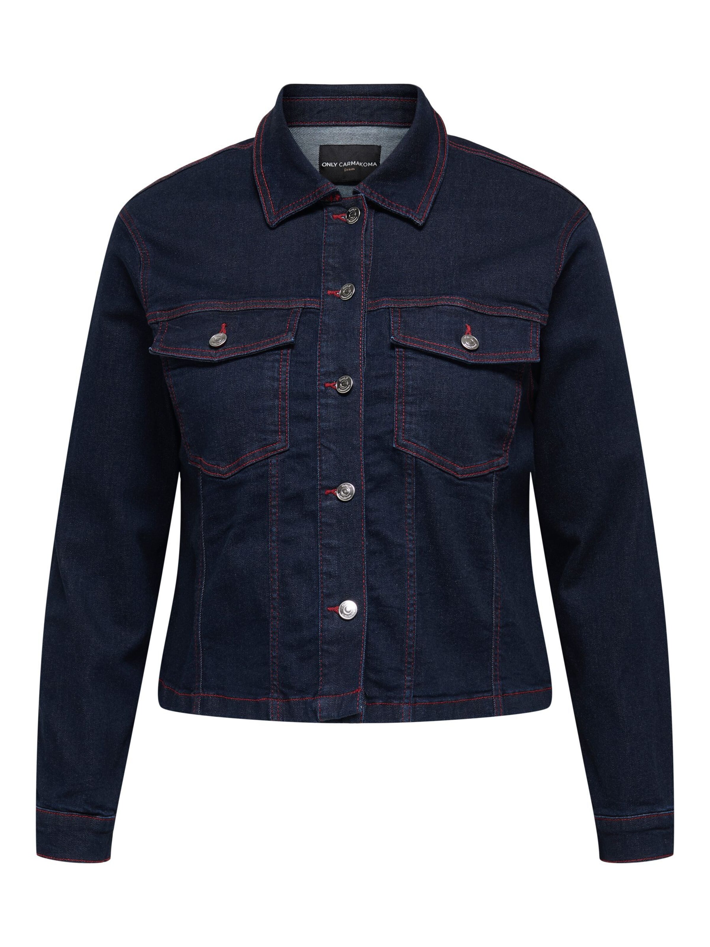 ONLY Carmakoma Tussenjas 'CARWILLY' in Blauw: voorkant