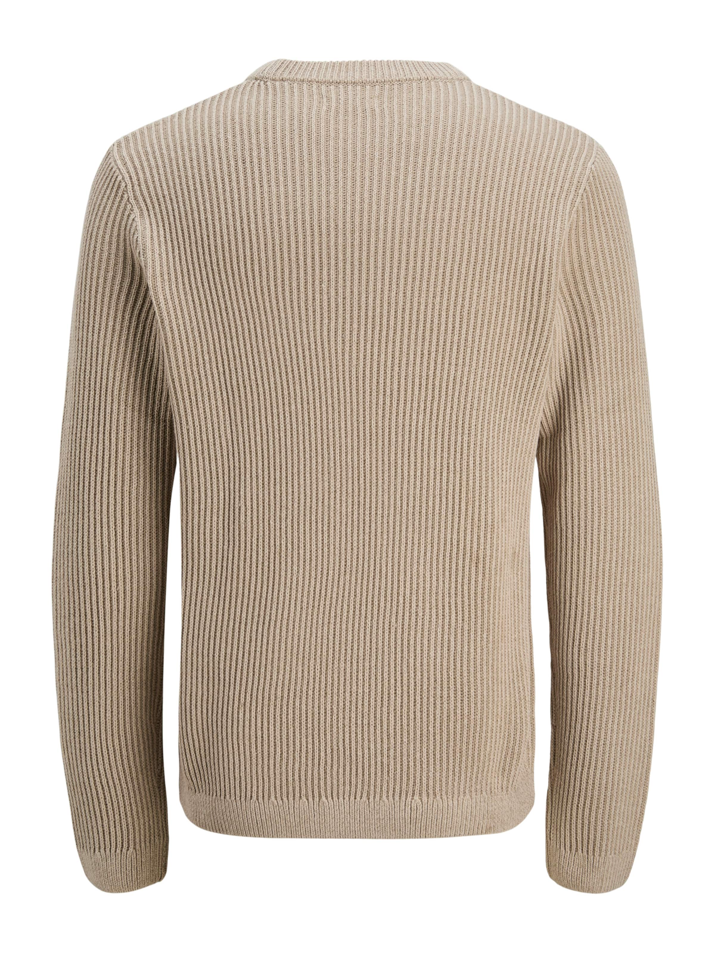 JACK & JONES Pullover 'JJEDover' in Beige