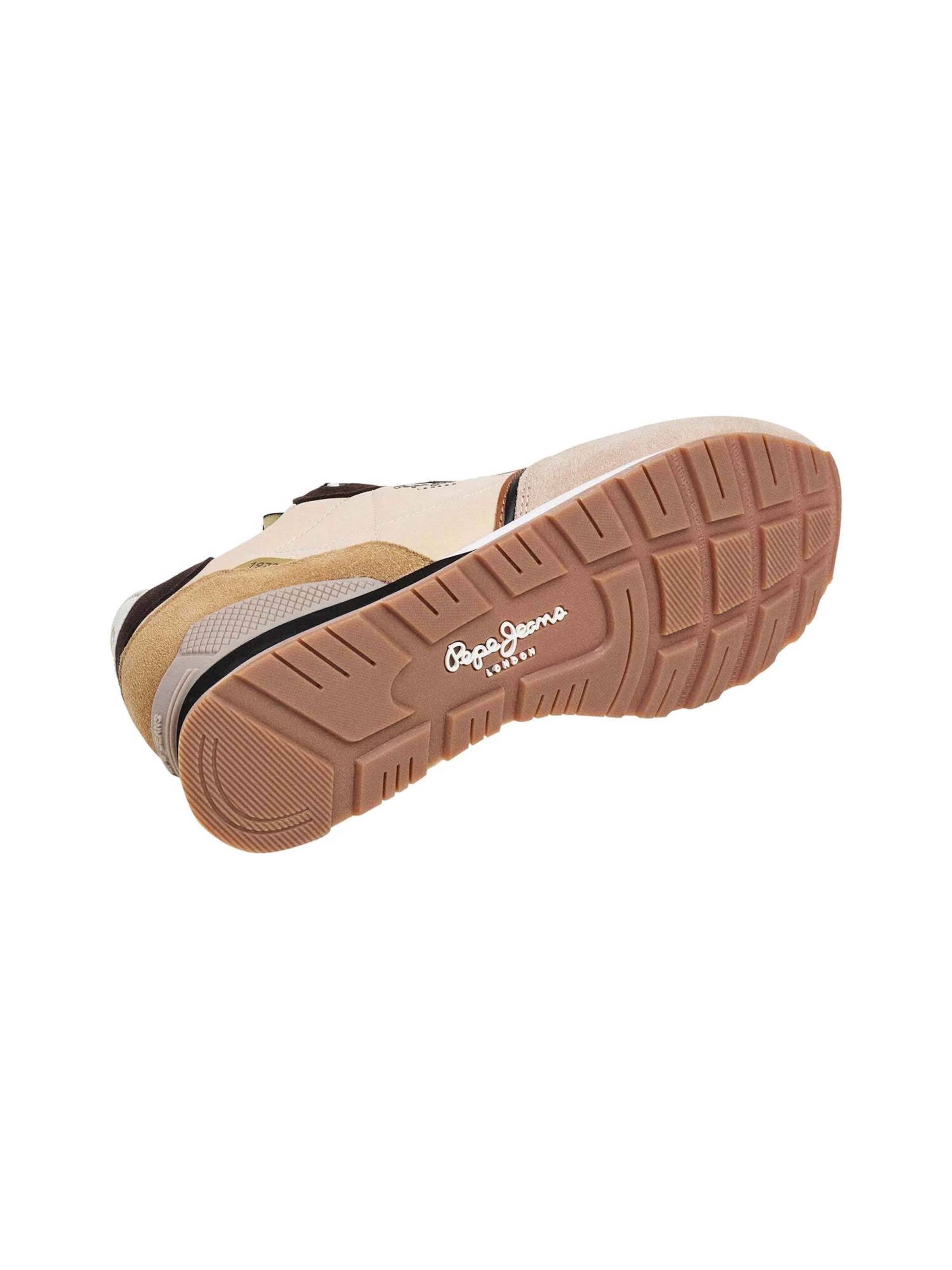 Sneaker bassa 'Brit Back' di Pepe Jeans in beige