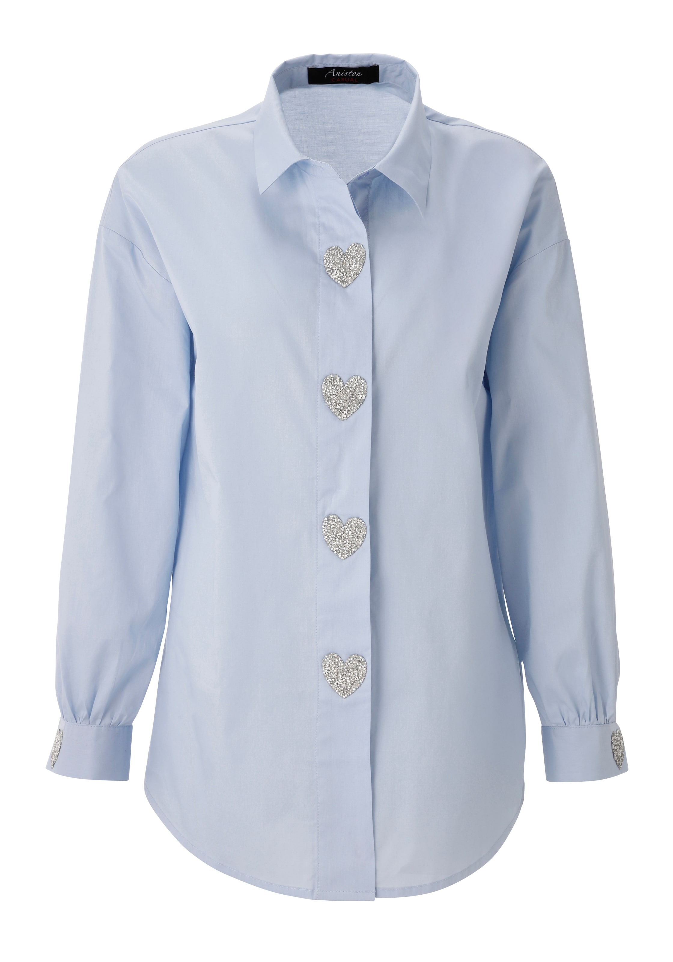 Aniston CASUAL Blouse in Blue: front