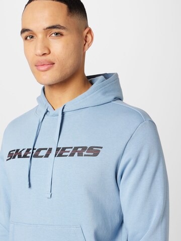 SKECHERS Sport sweatshirt i blå