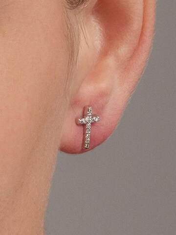 Boucles d'oreilles 'Zudis' Luxenter en blanc