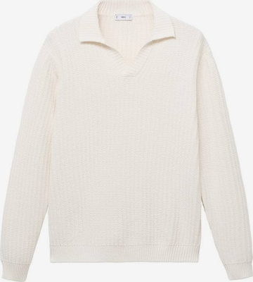 MANGO MAN Pullover 'Rioja' in Weiß: Vorderseite