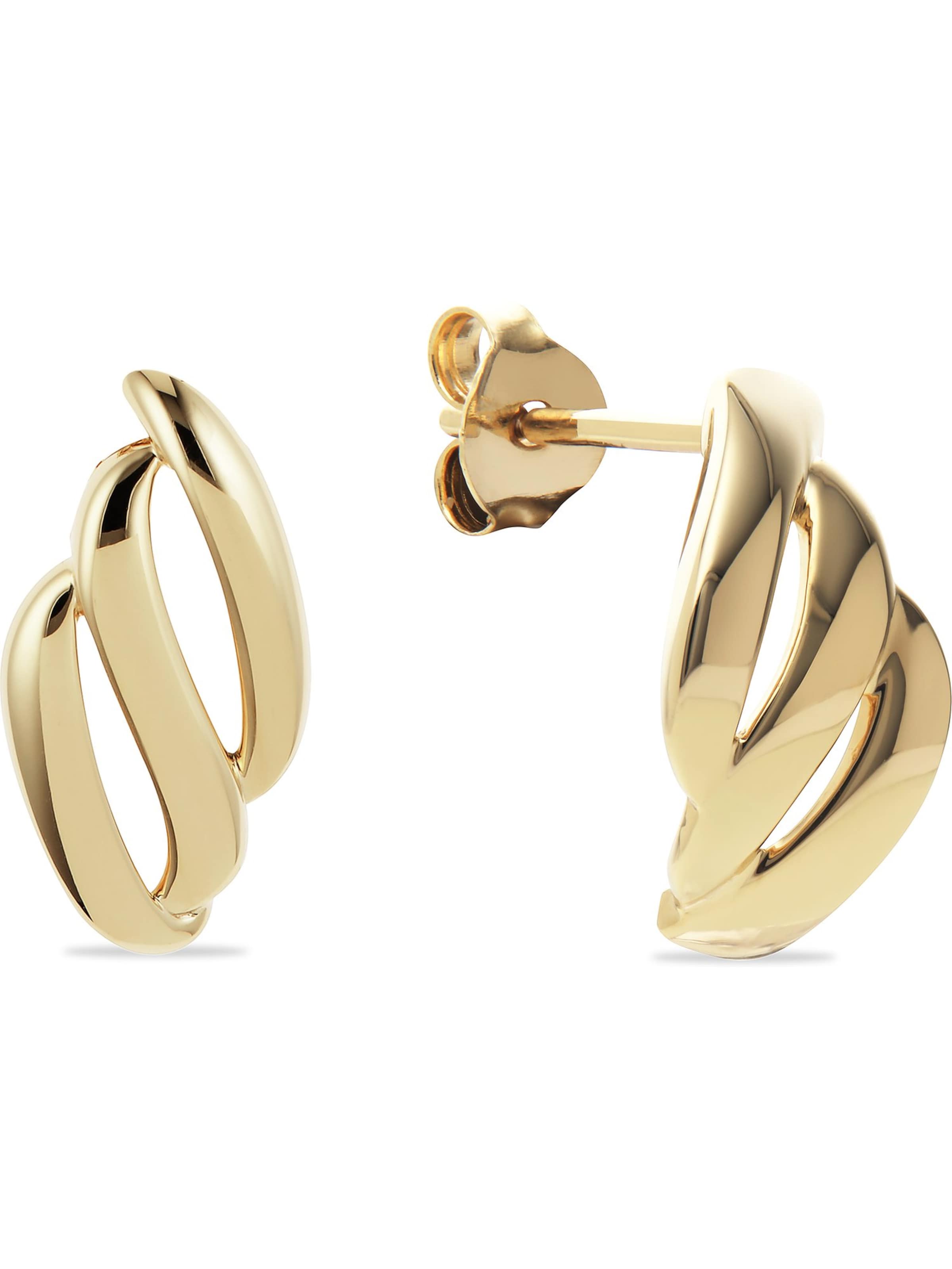 CHRIST Earrings in Yellow: front