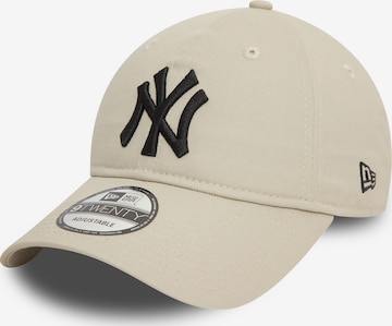 NEW ERA Cap 'NOS LEAGUE ESS 9TWENTY NEYYAN' in Beige: front