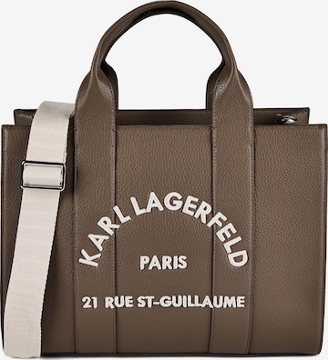 Karl Lagerfeld Handtasche in Braun: Vorderseite