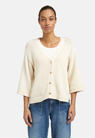 Smith&Soul Knit Cardigan in White: front