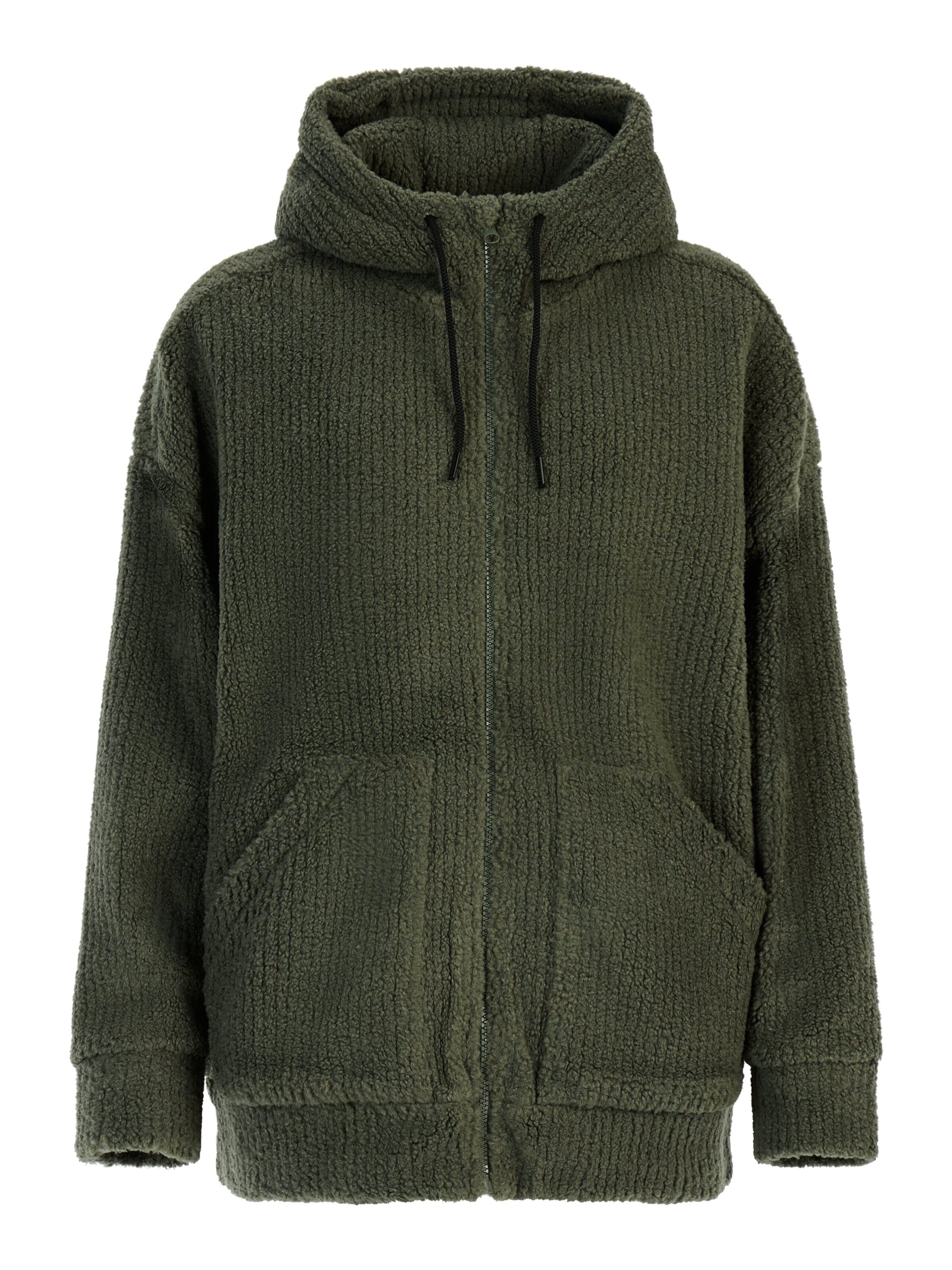 PROTEST Fleece jas 'PRTSophy' in Groen: voorkant