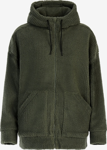 PROTEST Fleece jas 'PRTSophy' in Groen: voorkant