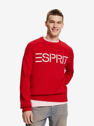 Pull-over ESPRIT en rouge : devant