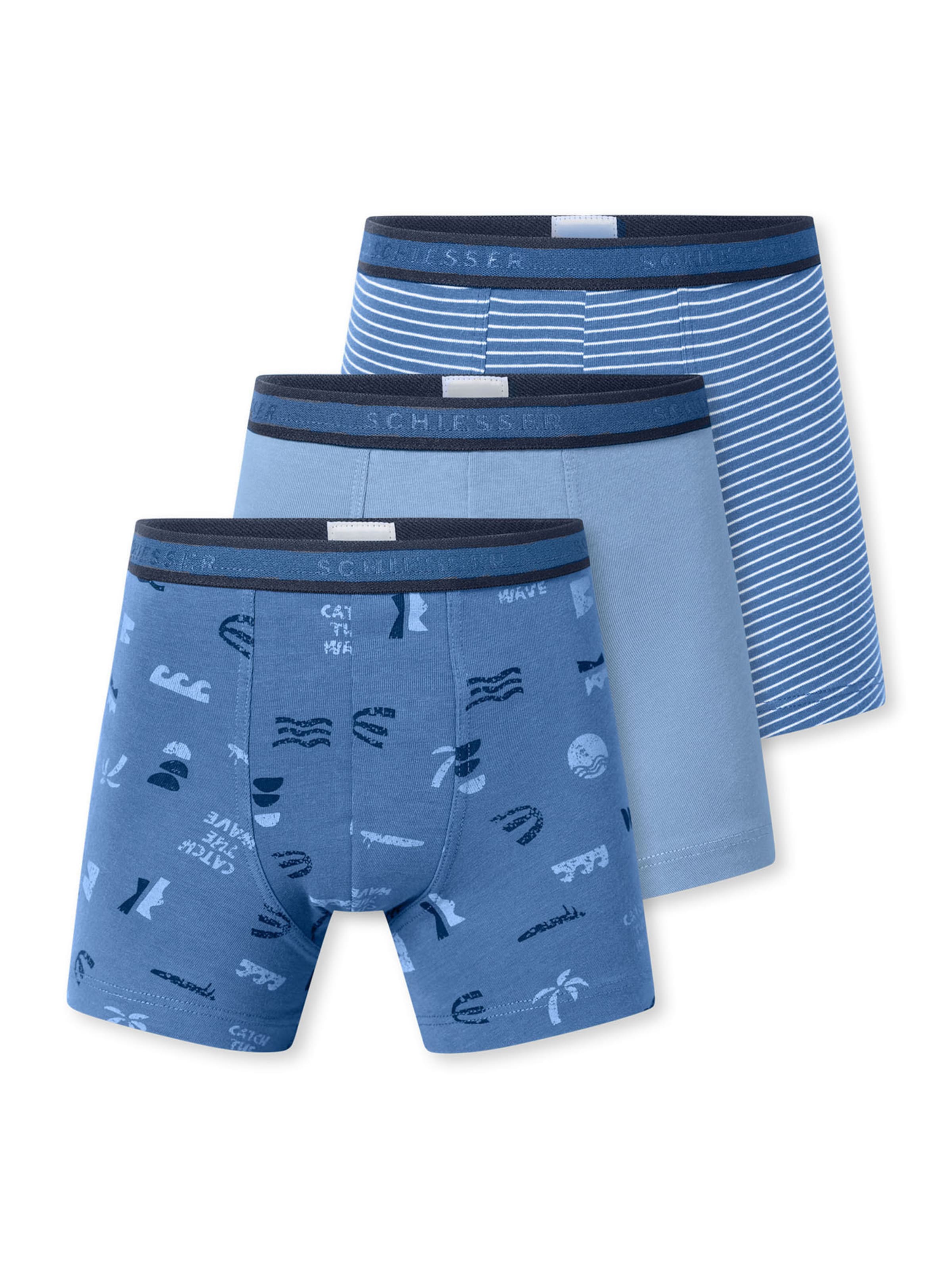 SCHIESSER - Calzoncillo ' 95/5 ' en azul: frente