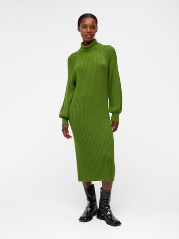 OBJECT Knit dress 'Line' in Green: front