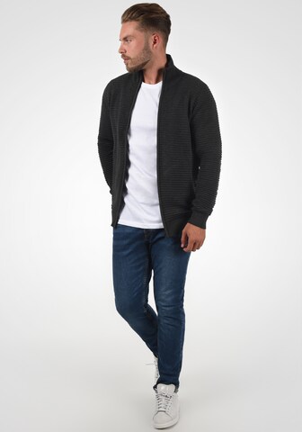 INDICODE JEANS Gebreid vest 'Arctic' in Grijs