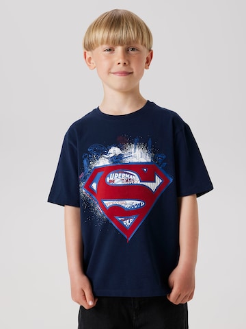 NAME IT Shirt 'NKMJAGS SUPERMAN' in Blue: front