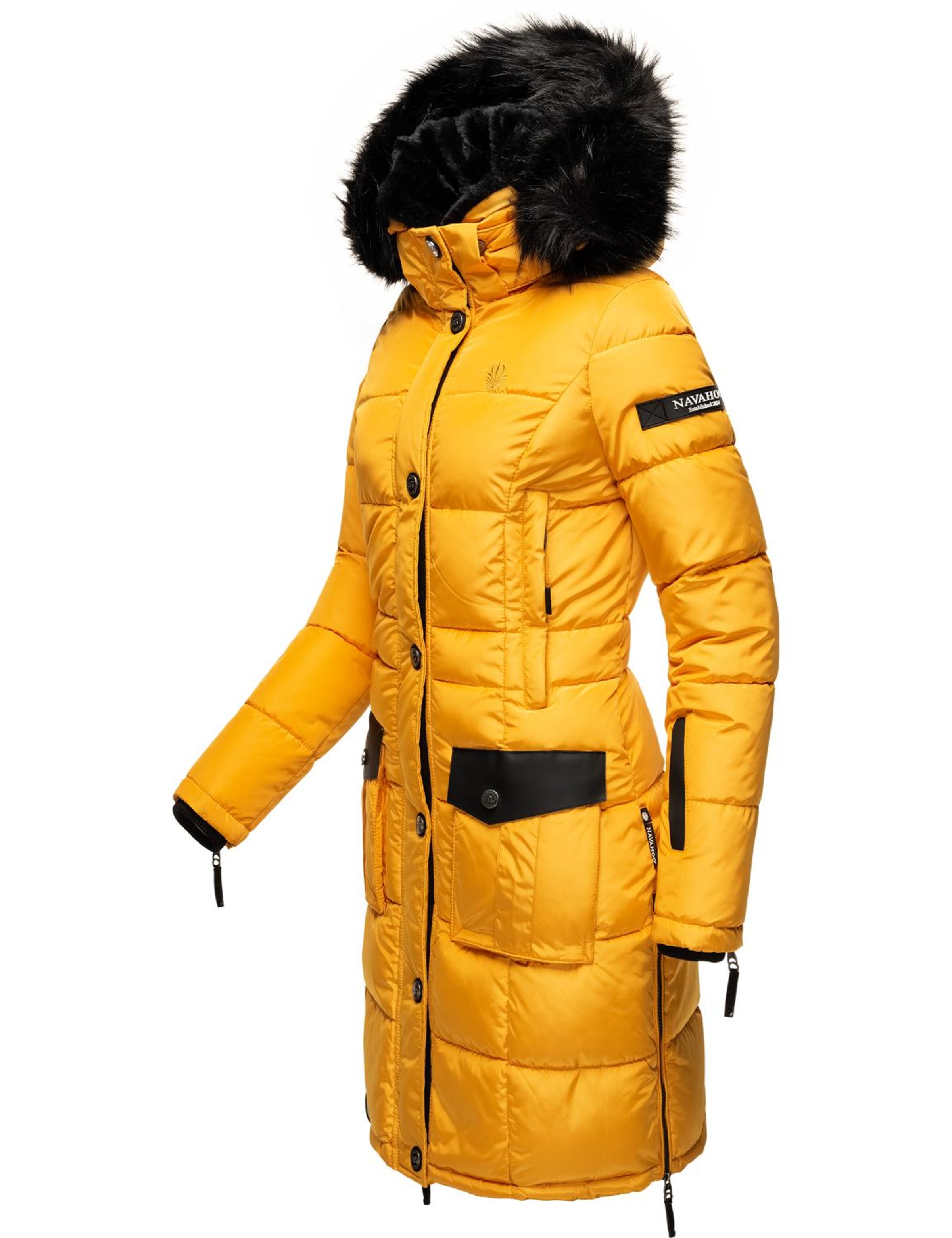 NAVAHOO Steppmantel 'Sinja' in Gelb
