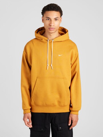 Sweat-shirt 'Swoosh' Nike Sportswear en jaune : devant