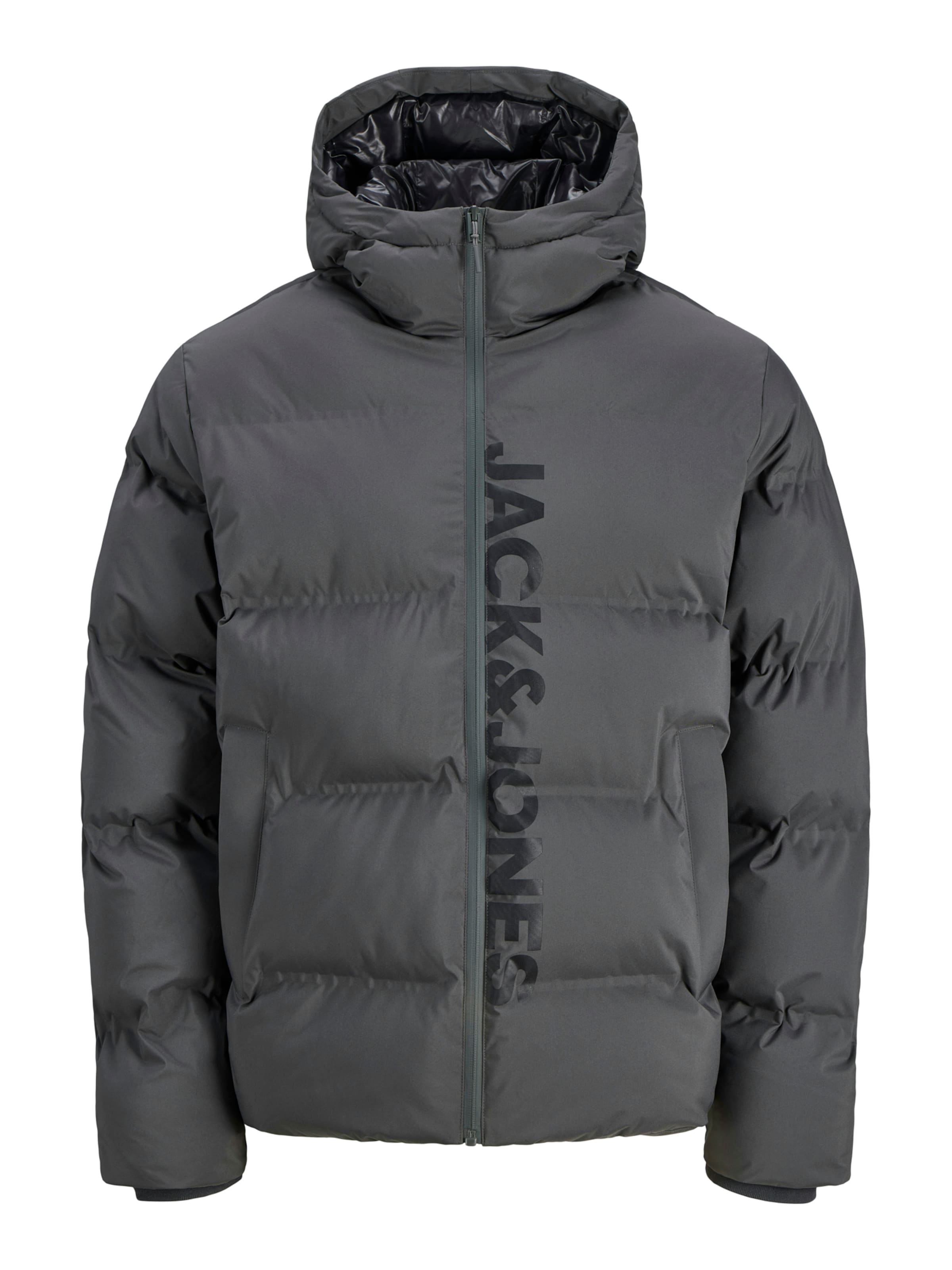 Jack & Jones Plus - Casaco de inverno 'JJKAITO' em cinzento: frente