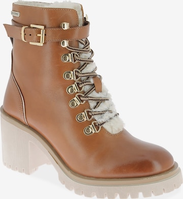 Les Tropéziennes - Botas de tobillo 'Lederstiefeletten von M.belarbi Valentina' en marrón: frente