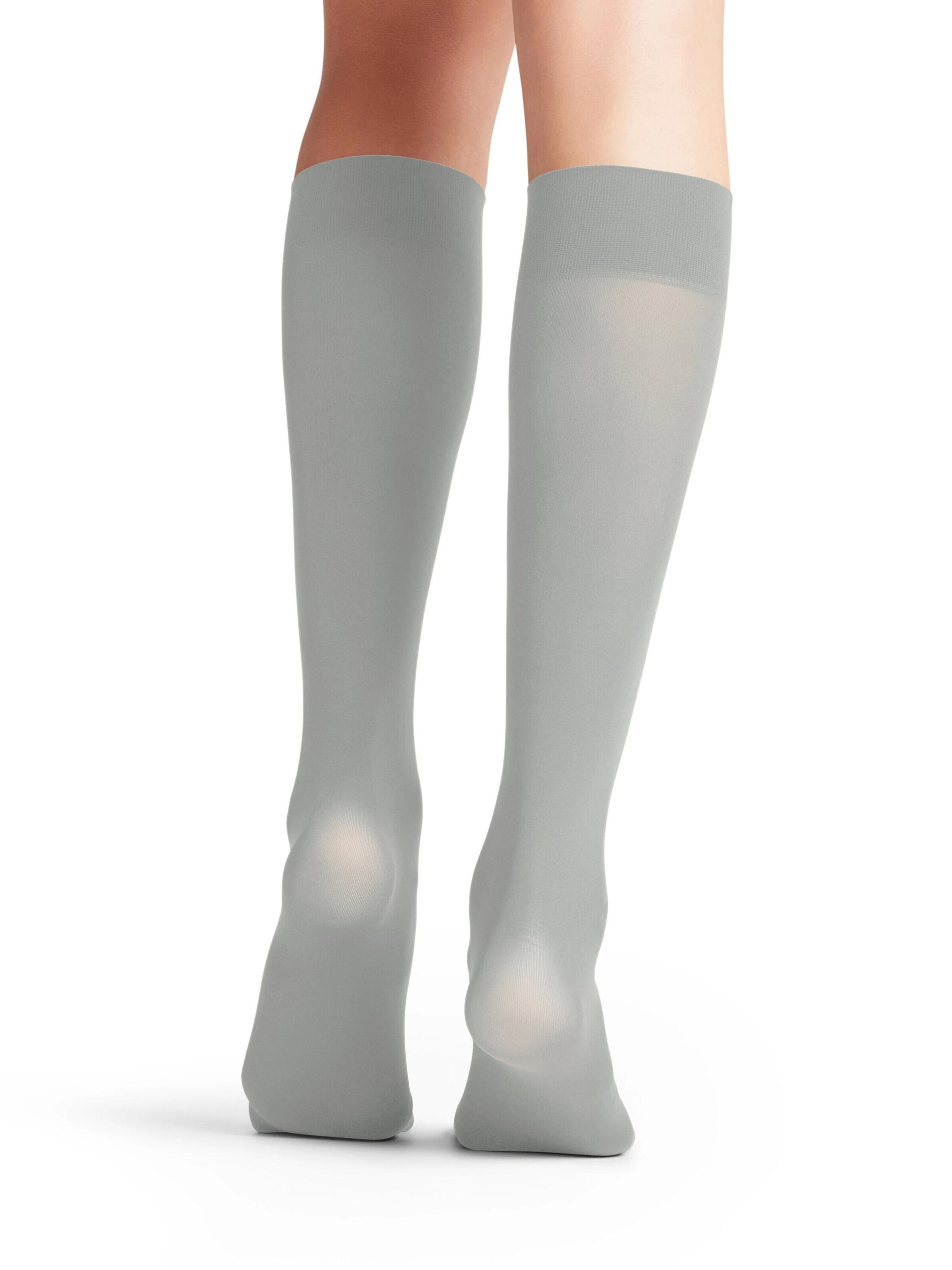 FALKE Overknee Strümpfe 'Pure Matt'‌‌‌‌‌‌‌‌‌‌ in Silber