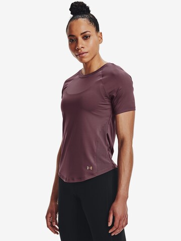 T-shirt fonctionnel 'Rush' UNDER ARMOUR en violet : devant