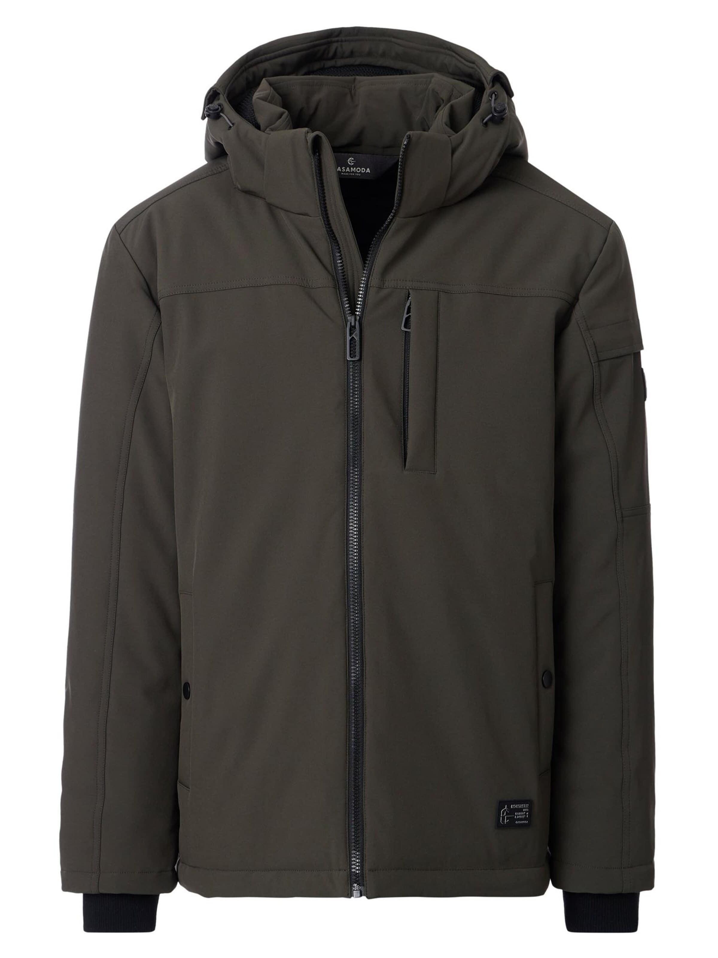 CASAMODA Winter Jacket 'Basic' in Green: front