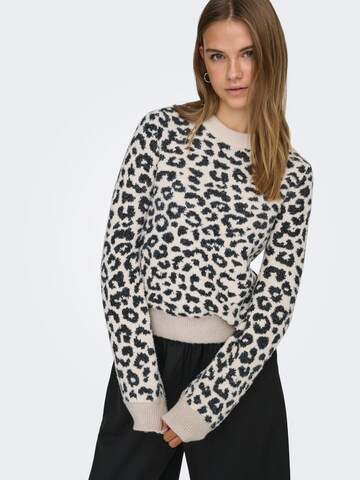 JDY Sweater 'JDYLORRAINE' in Grey: front