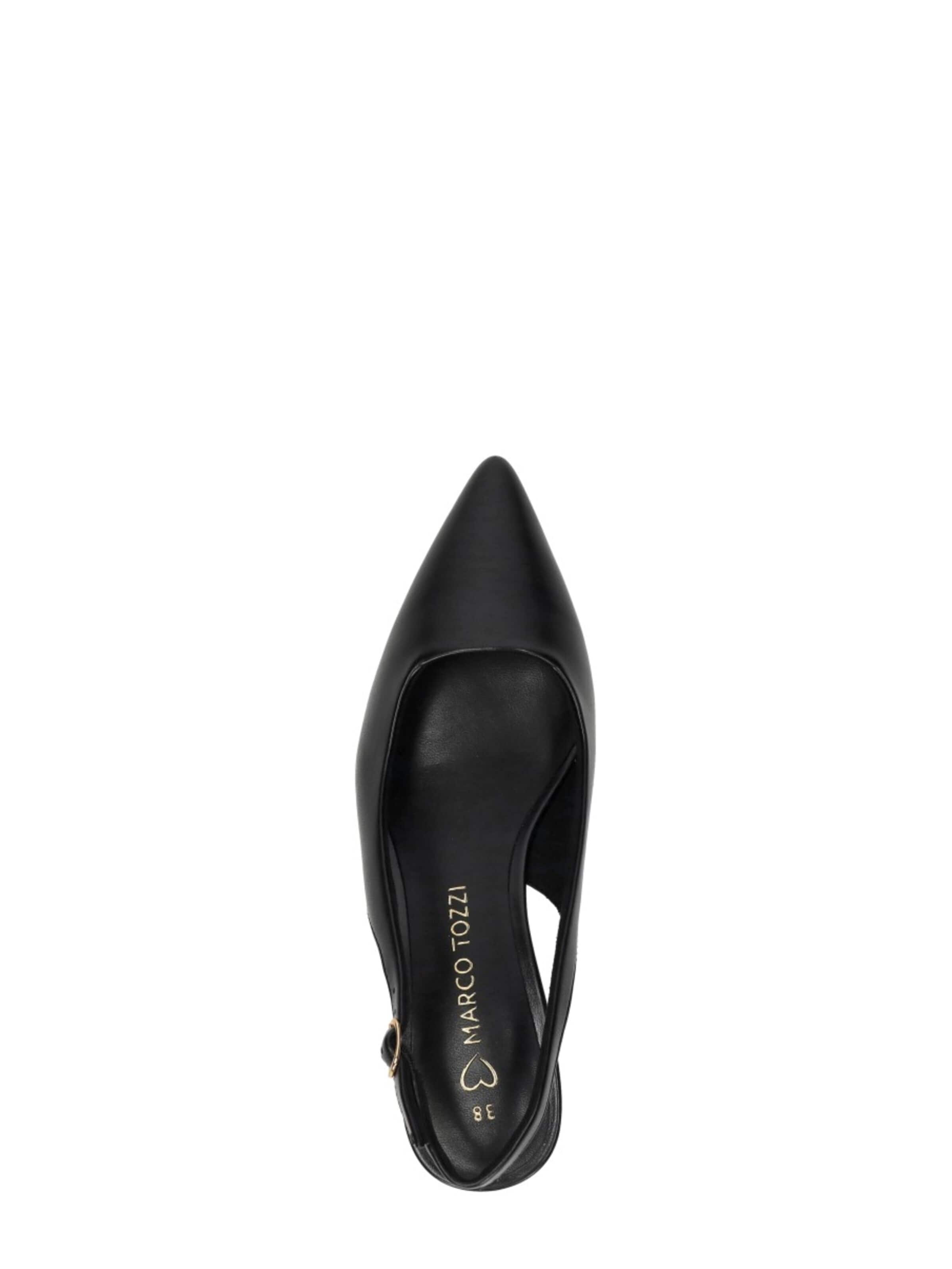 MARCO TOZZI - Sapatos abertos atrás em preto