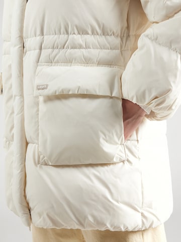 LEVI'S ® Téli dzseki 'WESTERN BUBBLE MIDDY' - fehér