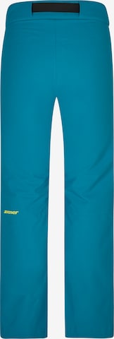 ZIENER Regular Workout Pants 'AKANDO' in Blue