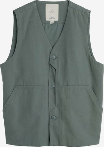 Seasalt Cornwall Weste 'Metern' in Grün: Vorderseite