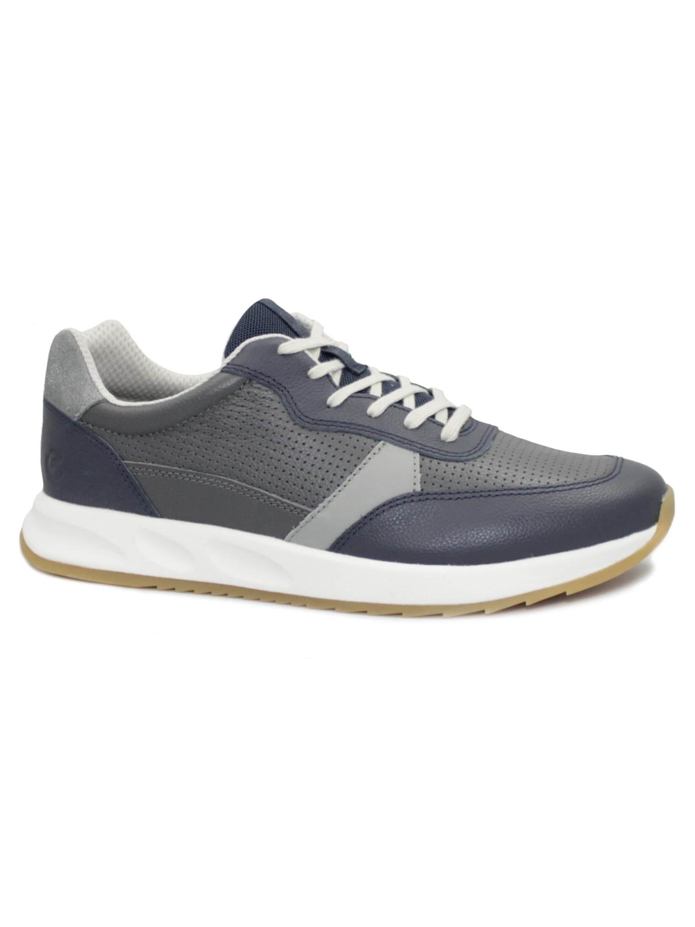ECCO - Zapatillas deportivas bajas 'ECCO OTM M DRESS blu Sneaker scarpe uomo lacci pelle' en gris: frente