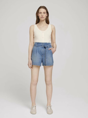 TOM TAILOR DENIM Top in White