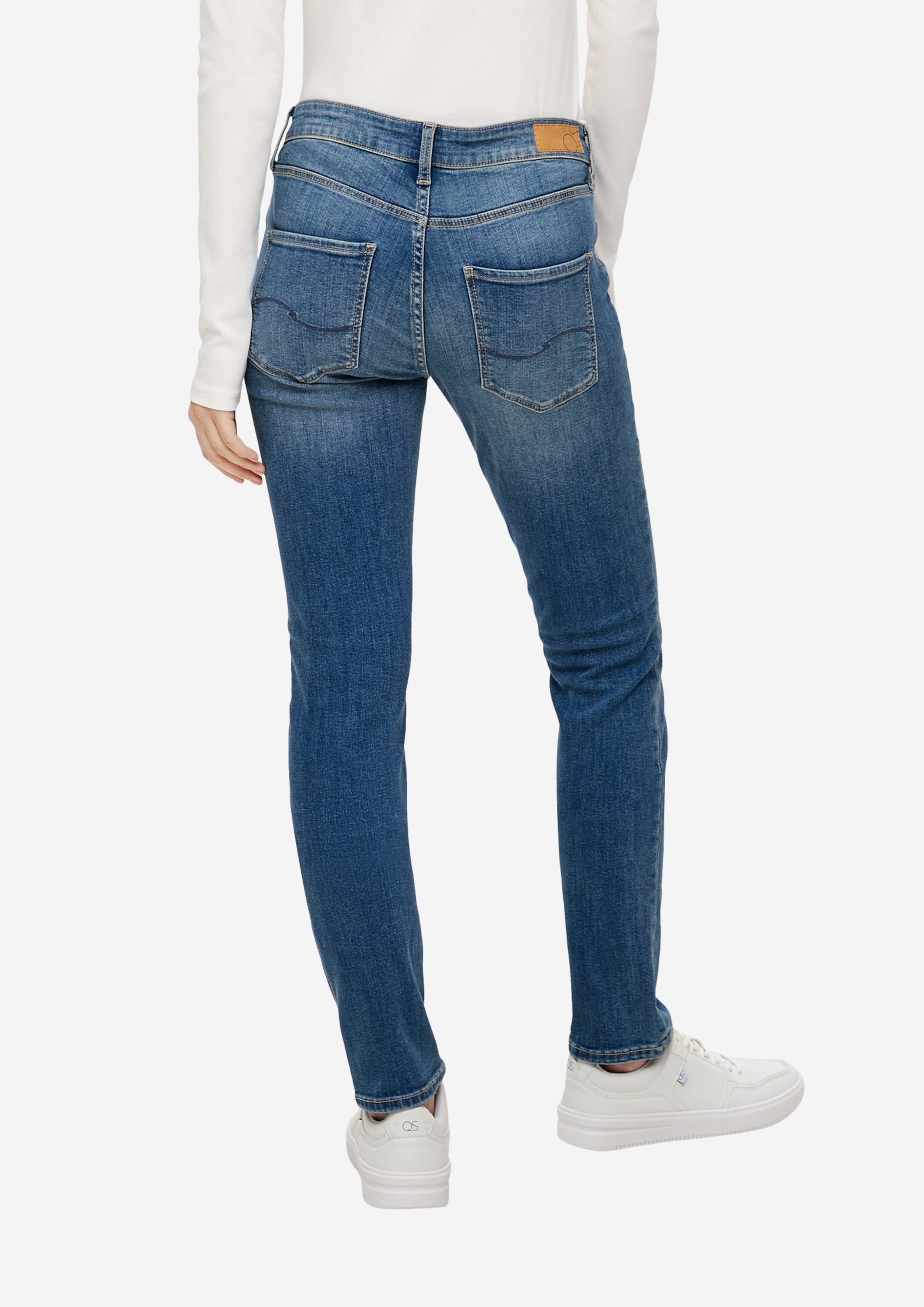 QS by s.Oliver Slim fit Jeans Catie in Blue ABOUT YOU