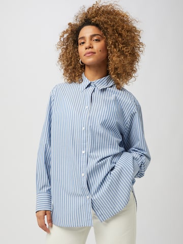 WEEKDAY Blouse 'Edyn' in Blauw: voorkant